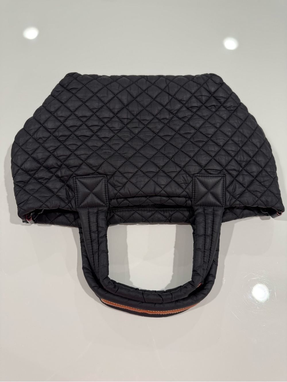 MZ Wallace Quilted Black Metro Tote Deluxe Crossbody Bag with Detachable Strap - Picture 5 of 16